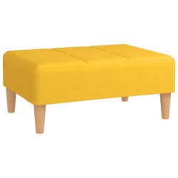 vidaXL Fußhocker Gelb 78x56x32 cm Stoff