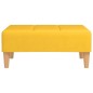 vidaXL Fußhocker Gelb 78x56x32 cm Stoff vidaXL Fußhocker Gelb 78x56x32 cm Stoff