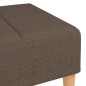 vidaXL Fußhocker Taupe 78x56x32 cm Stoff vidaXL Fußhocker Taupe 78x56x32 cm Stoff