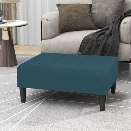 vidaXL Fußhocker Blau 78x56x32 cm Samt