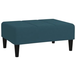 vidaXL Fußhocker Blau 78x56x32 cm Samt