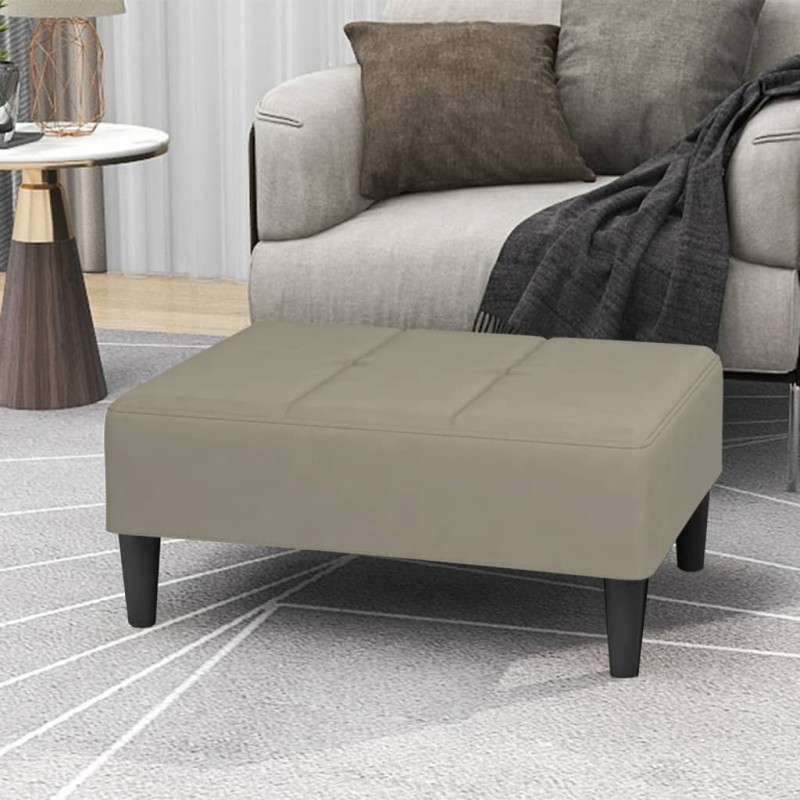 vidaXL Fußhocker Hellgrau 78x56x32 cm Samt vidaXL Fußhocker Hellgrau 78x56x32 cm Samt