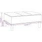vidaXL Fußhocker Hellgrau 78x56x32 cm Samt vidaXL Fußhocker Hellgrau 78x56x32 cm Samt
