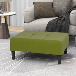 vidaXL Fußhocker Hellgrün 78x56x32 cm Samt 