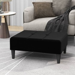 vidaXL Fußhocker Schwarz 78x56x32 cm Samt