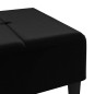 vidaXL Fußhocker Schwarz 78x56x32 cm Samt vidaXL Fußhocker Schwarz 78x56x32 cm Samt