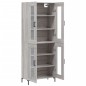 Highboard Grau Sonoma 69,5x34x180 cm Holzwerkstoff Highboard Grau Sonoma 69,5x34x180 cm Holzwerkstoff