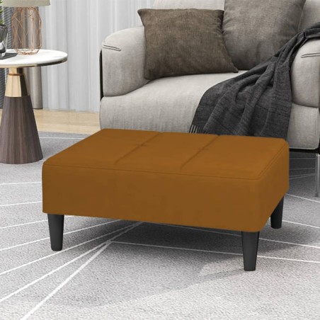 vidaXL Fußhocker Braun 78x56x32 cm Samt