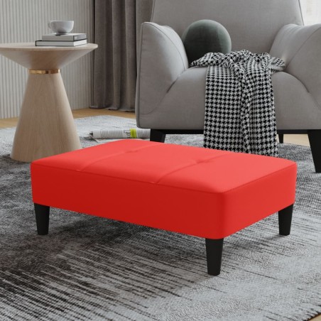 vidaXL Fußhocker Rot 78x56x32 cm Kunstleder