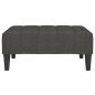 vidaXL Fußhocker Dunkelgrau 78x56x32 cm Stoff vidaXL Fußhocker Dunkelgrau 78x56x32 cm Stoff