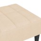 vidaXL Fußhocker Creme 78x56x32 cm Stoff vidaXL Fußhocker Creme 78x56x32 cm Stoff
