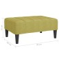 vidaXL Fußhocker Grün 78x56x32 cm Stoff vidaXL Fußhocker Grün 78x56x32 cm Stoff