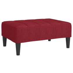 vidaXL Fußhocker Weinrot 78x56x32 cm Stoff