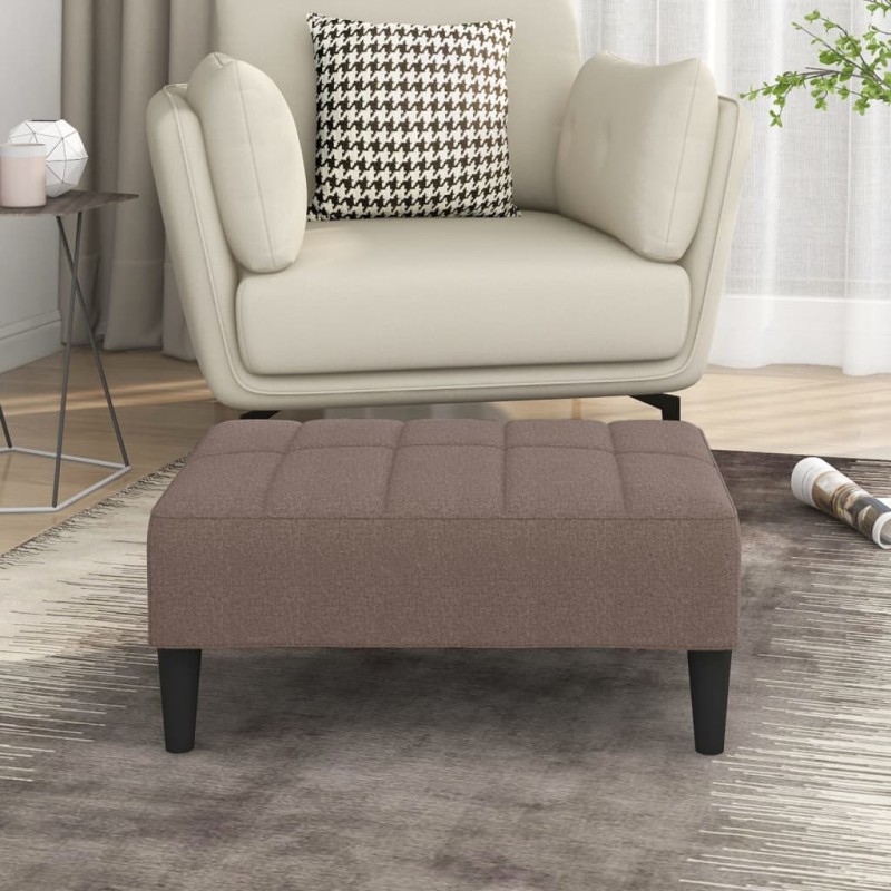 vidaXL Fußhocker Taupe 78x56x32 cm Stoff vidaXL Fußhocker Taupe 78x56x32 cm Stoff
