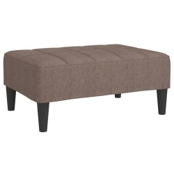 vidaXL Fußhocker Taupe 78x56x32 cm Stoff