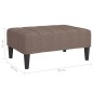 vidaXL Fußhocker Taupe 78x56x32 cm Stoff vidaXL Fußhocker Taupe 78x56x32 cm Stoff