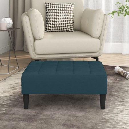 vidaXL Fußhocker Blau 78x56x32 cm Samt 