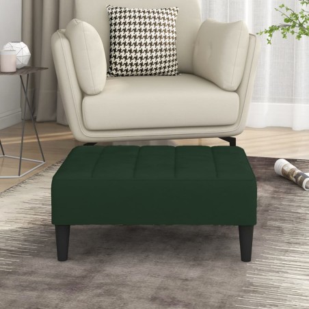 vidaXL Fußhocker Dunkelgrün 78x56x32 cm Samt
