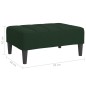 vidaXL Fußhocker Dunkelgrün 78x56x32 cm Samt vidaXL Fußhocker Dunkelgrün 78x56x32 cm Samt
