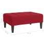 vidaXL Fußhocker Weinrot 78x56x32 cm Samt vidaXL Fußhocker Weinrot 78x56x32 cm Samt