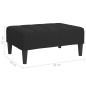 vidaXL Fußhocker Schwarz 78x56x32 cm Samt vidaXL Fußhocker Schwarz 78x56x32 cm Samt