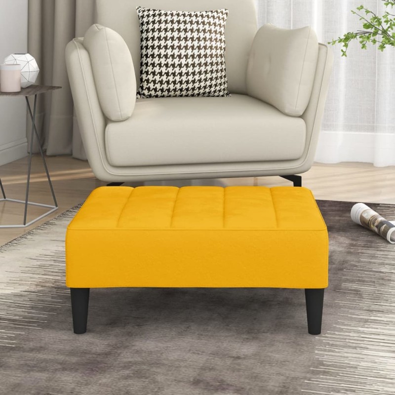 vidaXL Fußhocker Gelb 78x56x32 cm Samt vidaXL Fußhocker Gelb 78x56x32 cm Samt