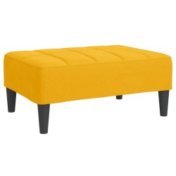 vidaXL Fußhocker Gelb 78x56x32 cm Samt