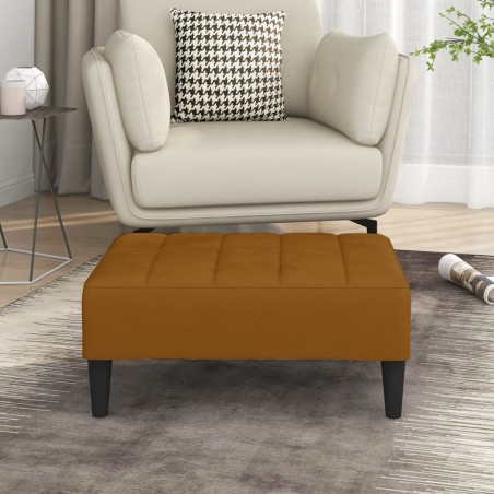 vidaXL Fußhocker Braun 78x56x32 cm Samt