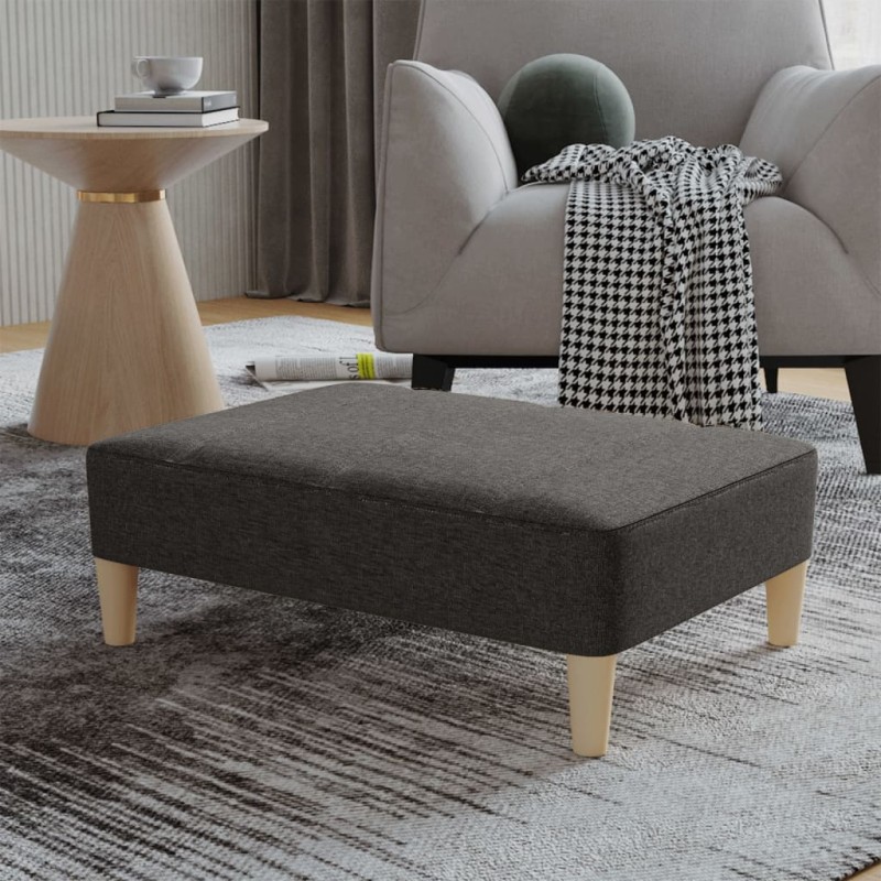 vidaXL Fußhocker Dunkelgrau 78x56x32 cm Stoff vidaXL Fußhocker Dunkelgrau 78x56x32 cm Stoff