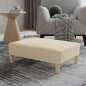 vidaXL Fußhocker Creme 78x56x32 cm Stoff vidaXL Fußhocker Creme 78x56x32 cm Stoff