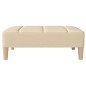 vidaXL Fußhocker Creme 78x56x32 cm Stoff vidaXL Fußhocker Creme 78x56x32 cm Stoff