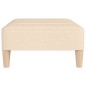 vidaXL Fußhocker Creme 78x56x32 cm Stoff vidaXL Fußhocker Creme 78x56x32 cm Stoff