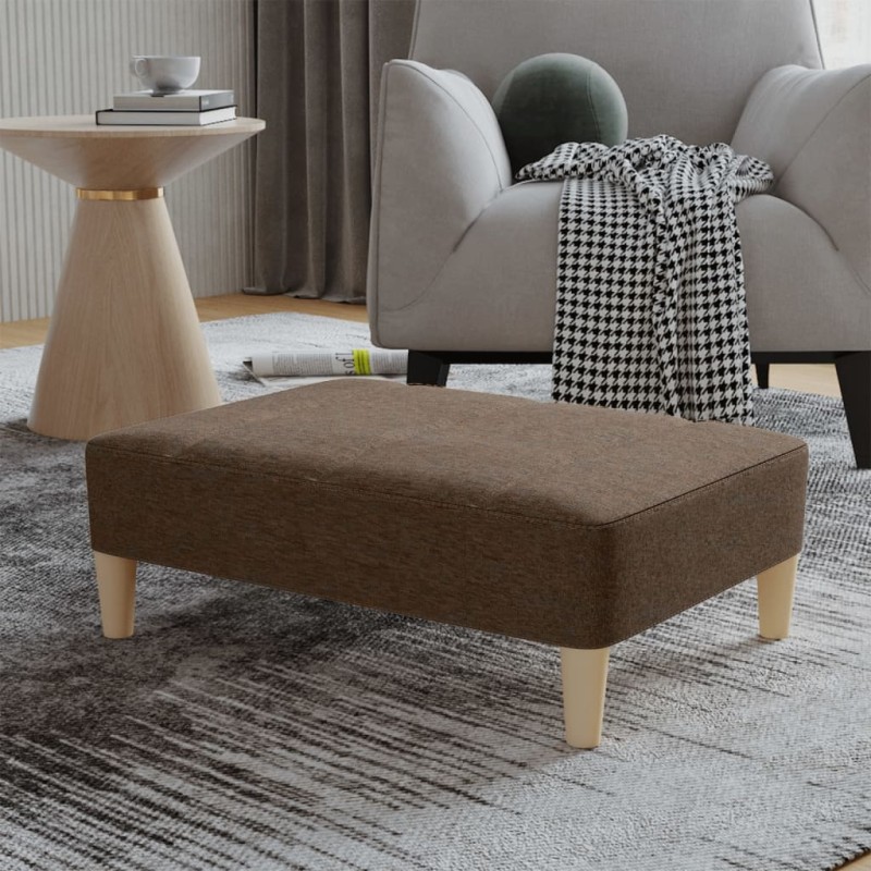 vidaXL Fußhocker Braun 78x56x32 cm Stoff vidaXL Fußhocker Braun 78x56x32 cm Stoff