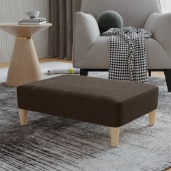 vidaXL Fußhocker Dunkelbraun 78x56x32 cm Stoff
