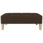 vidaXL Fußhocker Dunkelbraun 78x56x32 cm Stoff vidaXL Fußhocker Dunkelbraun 78x56x32 cm Stoff