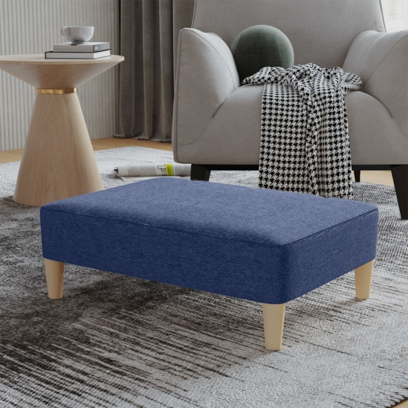 vidaXL Fußhocker Blau 78x56x32 cm Stoff vidaXL Fußhocker Blau 78x56x32 cm Stoff