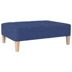 vidaXL Fußhocker Blau 78x56x32 cm Stoff