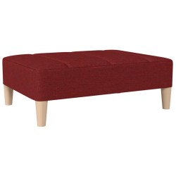 vidaXL Fußhocker Weinrot 78x56x32 cm Stoff