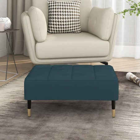 vidaXL Fußhocker Blau 78x56x32 cm Samt