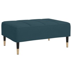 vidaXL Fußhocker Blau 78x56x32 cm Samt