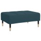 vidaXL Fußhocker Blau 78x56x32 cm Samt vidaXL Fußhocker Blau 78x56x32 cm Samt