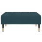 vidaXL Fußhocker Blau 78x56x32 cm Samt vidaXL Fußhocker Blau 78x56x32 cm Samt