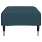 vidaXL Fußhocker Blau 78x56x32 cm Samt vidaXL Fußhocker Blau 78x56x32 cm Samt