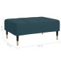 vidaXL Fußhocker Blau 78x56x32 cm Samt vidaXL Fußhocker Blau 78x56x32 cm Samt