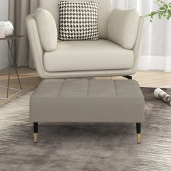 vidaXL Fußhocker Hellgrau 78x56x32 cm Samt 