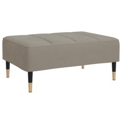 vidaXL Fußhocker Hellgrau 78x56x32 cm Samt 