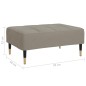 vidaXL Fußhocker Hellgrau 78x56x32 cm Samt vidaXL Fußhocker Hellgrau 78x56x32 cm Samt