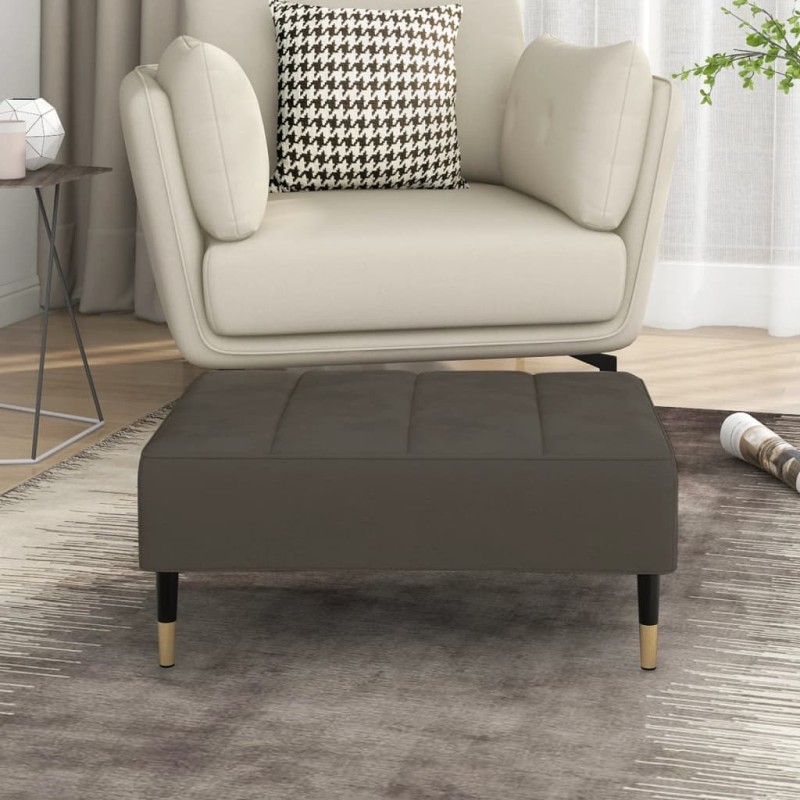 vidaXL Fußhocker Dunkelgrau 78x56x32 cm Samt vidaXL Fußhocker Dunkelgrau 78x56x32 cm Samt
