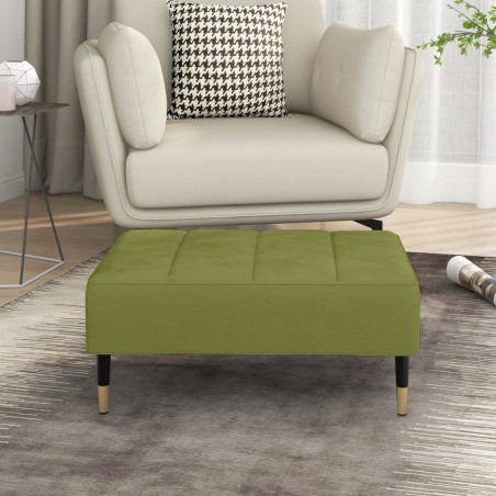 vidaXL Fußhocker Hellgrün 78x56x32 cm Samt 
