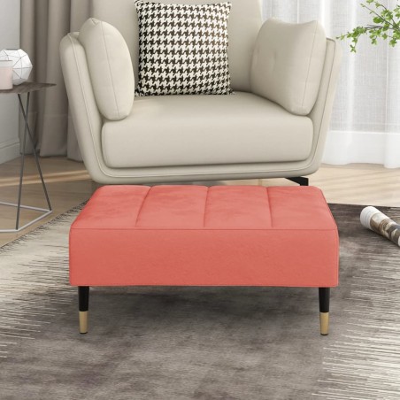 vidaXL Fußhocker Rosa 78x56x32 cm Samt